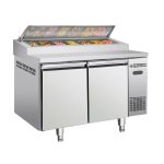 1.5m Stainless Steel Cover Pizza Table