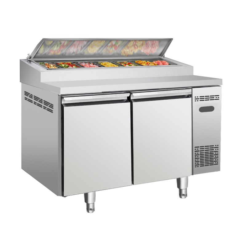 1.5m stainnless stell cover pissa table 1.5m Stainless Steel Cover Pizza Table - Image 1