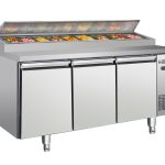 1.8m Stainless Steel Cover Pizza Table