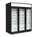 3 Glass Door Upright Chiller